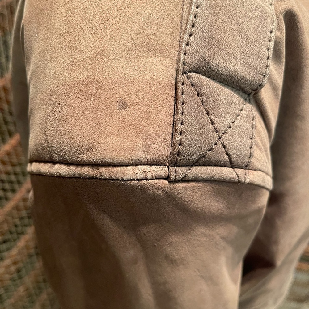 Hill & Archer Men's Brown Leather Bomber Style Jacket Coat Size 44 - Picture 6 of 13